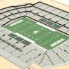 YouTheFan NCAA Alabama Crimson Tide 5-Layer StadiumView 3D Wall Art – Bryant-Denny Stadium(Michigan State Spartans)