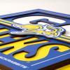 YouTheFan NCAA Arizona State Sun Devils Slogan Series 3D Wall Art(South Dakota State Jackrabbits)
