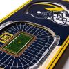 YouTheFan NCAA Arkansas Razorbacks 3D Stadium 6×19 Banner – Donald W. Reynolds Razorback Stadium(Michigan Wolverines)