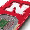 YouTheFan NCAA Arkansas Razorbacks 3D Stadium 6×19 Banner – Donald W. Reynolds Razorback Stadium(Nebraska Cornhuskers)