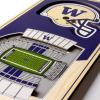 YouTheFan NCAA Arkansas Razorbacks 3D Stadium 6×19 Banner – Donald W. Reynolds Razorback Stadium(Washington Huskies)