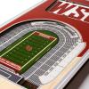 YouTheFan NCAA Arkansas Razorbacks 3D Stadium 6×19 Banner – Donald W. Reynolds Razorback Stadium(Washington State Cougars)