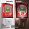 YouTheFan NCAA Clemson Tigers StadiumView Nite Light(NC State Wolfpack)