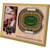 YouTheFan NCAA 3D StadiumView Picture Frame(Notre Dame Fighting Irish)