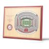 YouTheFan NCAA Alabama Crimson Tide 5-Layer StadiumView 3D Wall Art – Bryant-Denny Stadium(Alabama Crimson Tide)