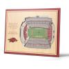 YouTheFan NCAA Alabama Crimson Tide 5-Layer StadiumView 3D Wall Art – Bryant-Denny Stadium(Arkansas Razorbacks)