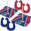 YouTheFan NCAA HorseShoe Bags Game(Kansas Jayhawks)