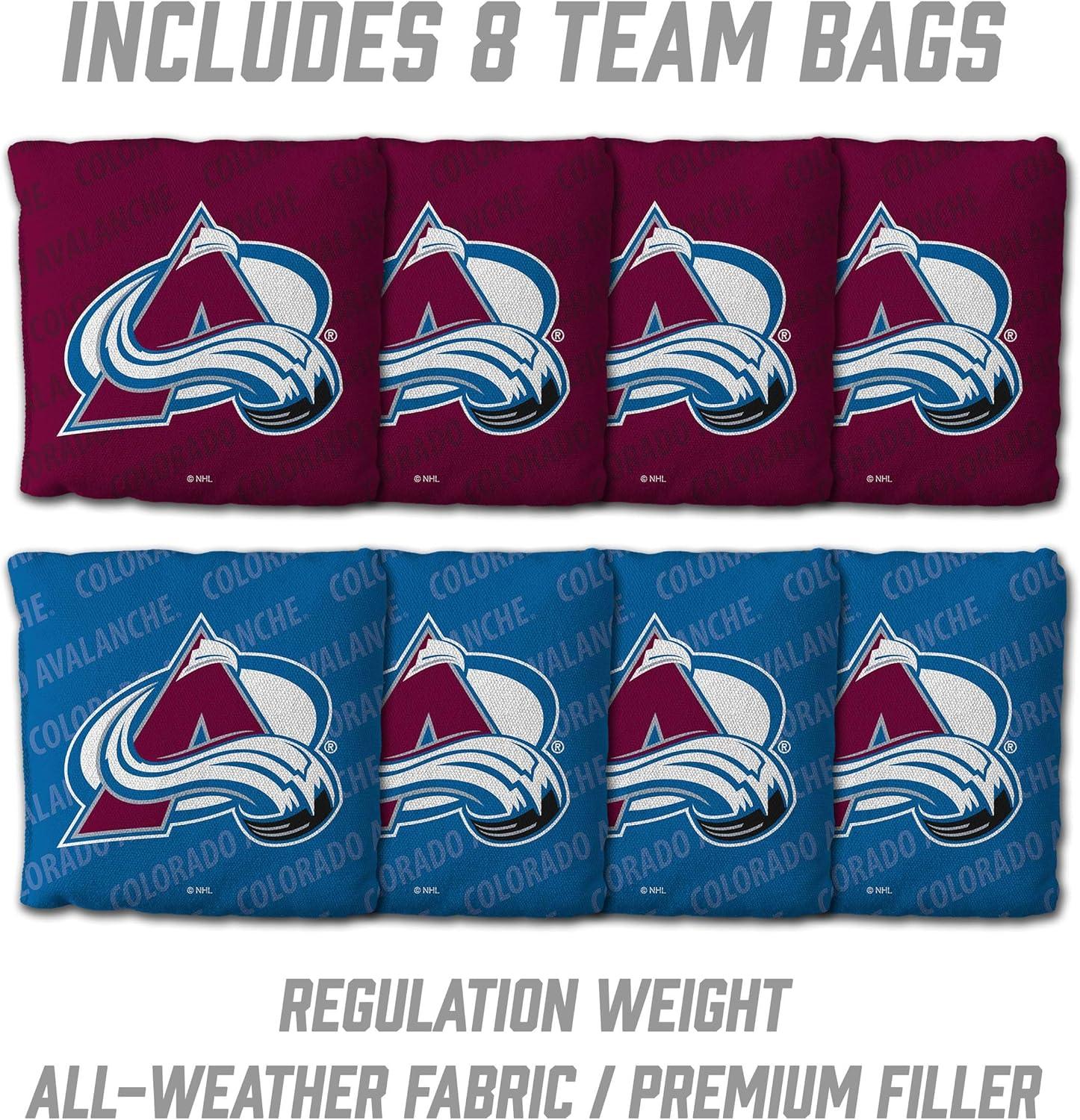 imageYouTheFan NHL 2 x 3 Wood Cornhole Game with Logo BagsColorado Avalanche