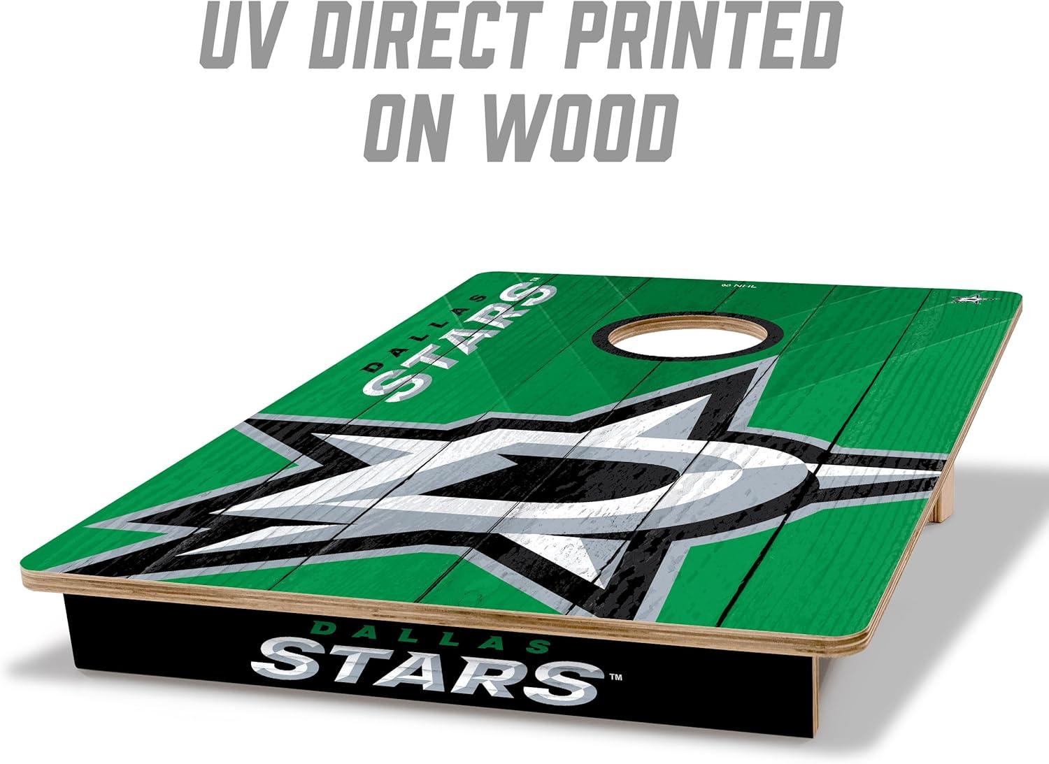 imageYouTheFan NHL 2 x 3 Wood Cornhole Game with Logo BagsDallas Stars