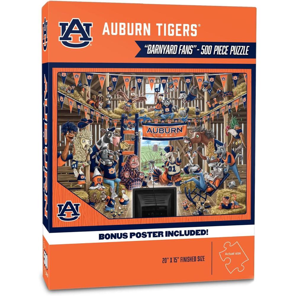 imageYouTheFan NCAA Illinois Fighting Illini Barnyard Fans 500pc Puzzle 15quot x 20quotAuburn Tigers