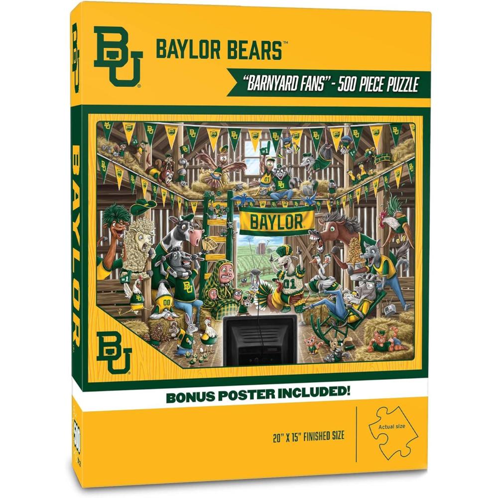 imageYouTheFan NCAA Illinois Fighting Illini Barnyard Fans 500pc Puzzle 15quot x 20quotBaylor Bears