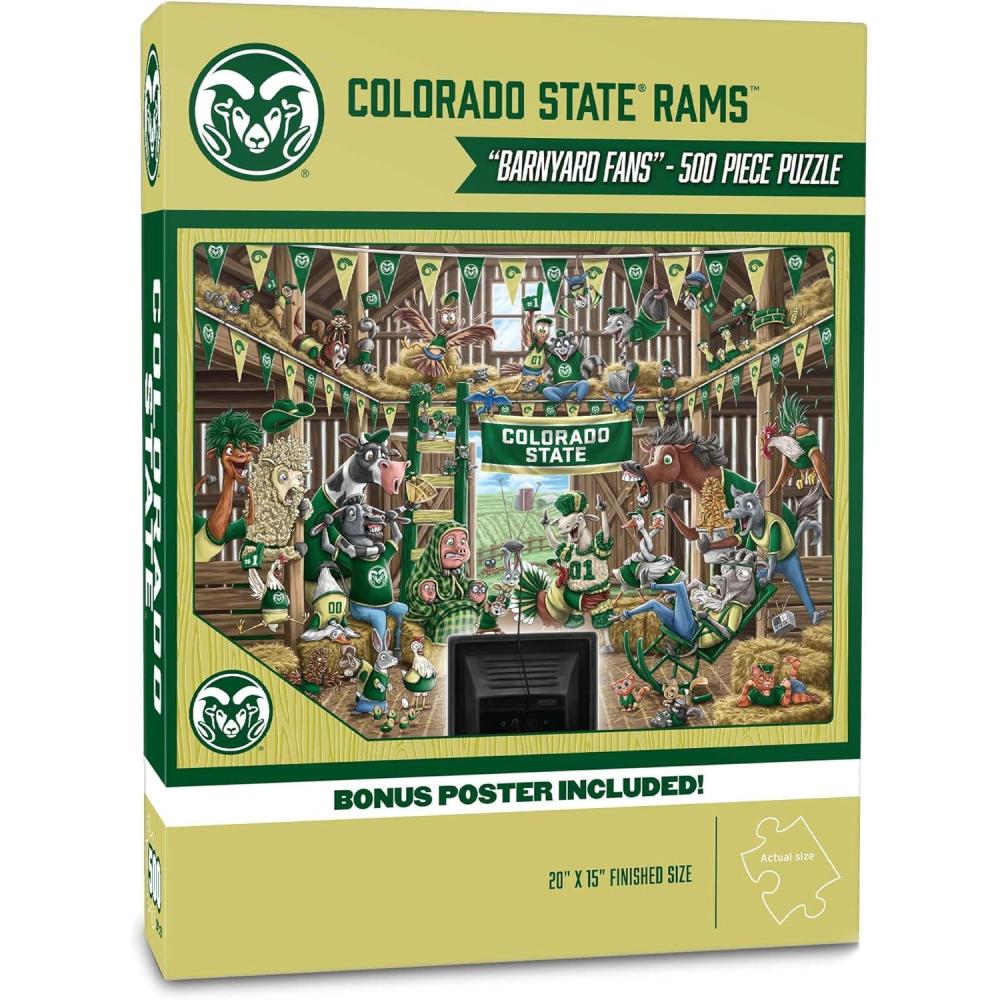 imageYouTheFan NCAA Illinois Fighting Illini Barnyard Fans 500pc Puzzle 15quot x 20quotColorado State Rams