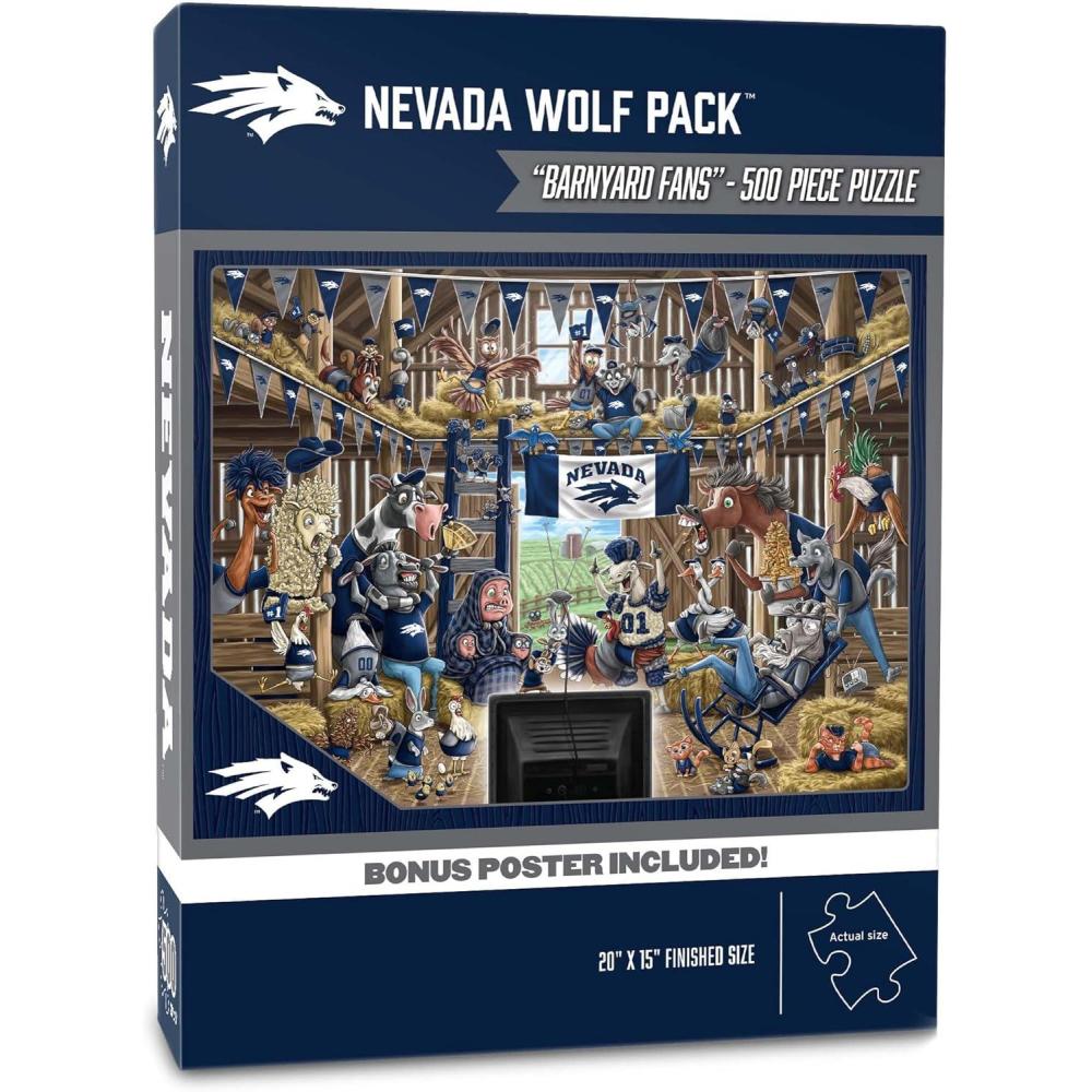 imageYouTheFan NCAA Illinois Fighting Illini Barnyard Fans 500pc Puzzle 15quot x 20quotNevada Wolf Pack