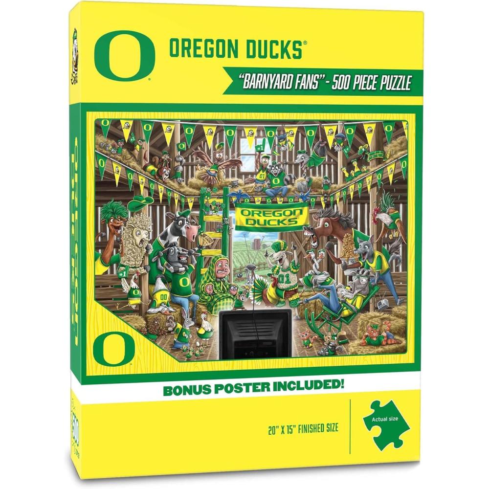 imageYouTheFan NCAA Illinois Fighting Illini Barnyard Fans 500pc Puzzle 15quot x 20quotOregon Ducks
