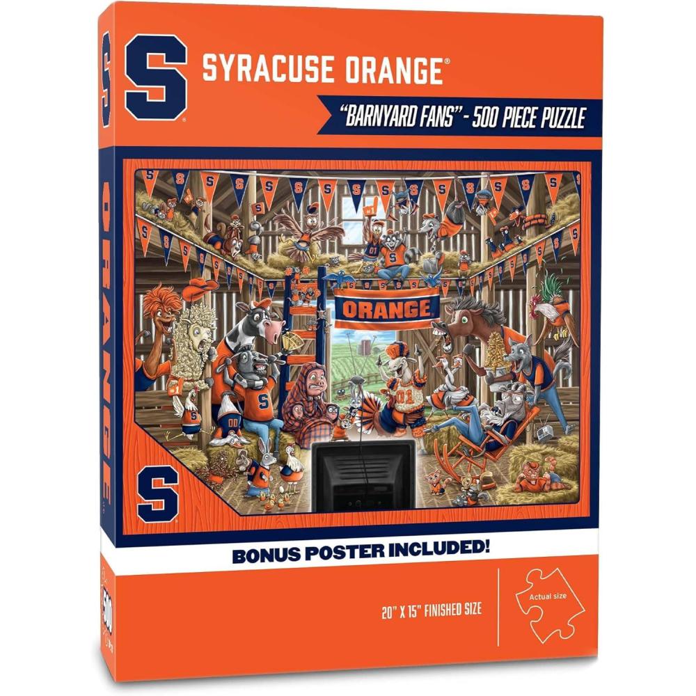 imageYouTheFan NCAA Illinois Fighting Illini Barnyard Fans 500pc Puzzle 15quot x 20quotSyracuse Orange