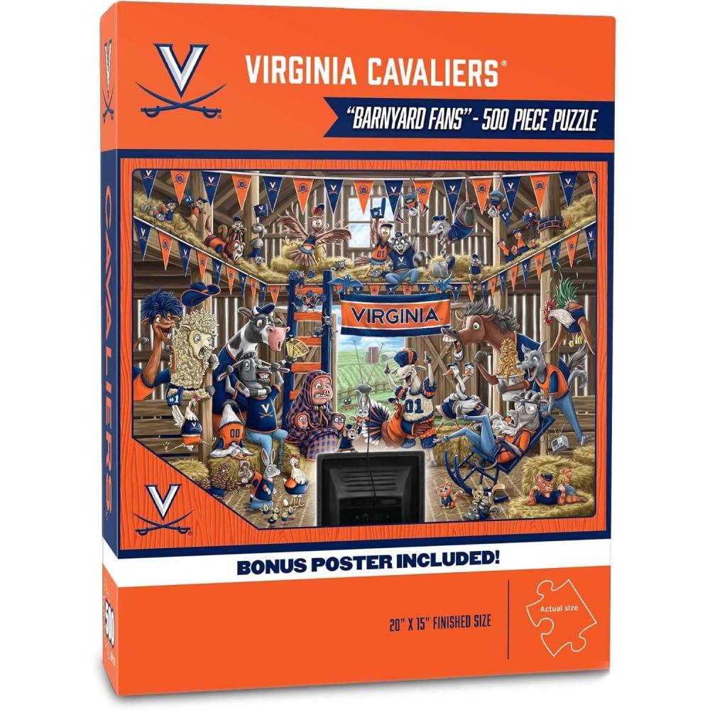 imageYouTheFan NCAA Illinois Fighting Illini Barnyard Fans 500pc Puzzle 15quot x 20quotVirginia Cavaliers