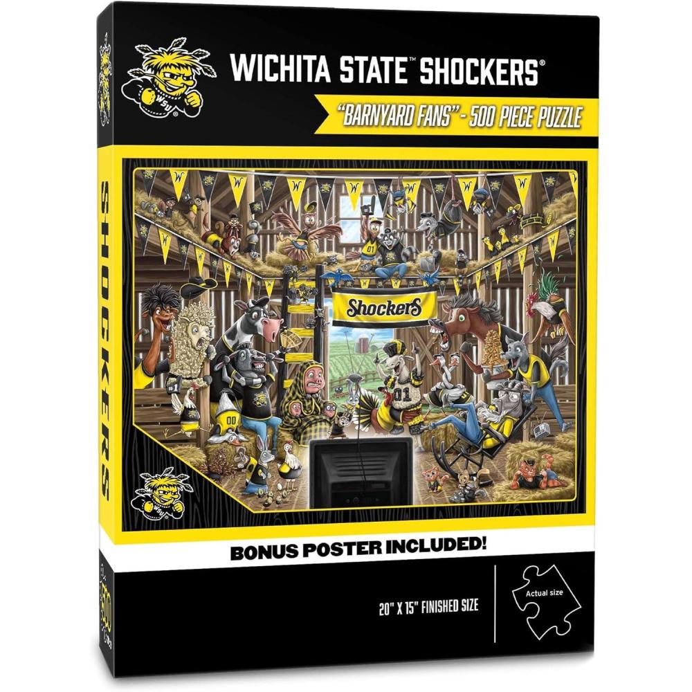 imageYouTheFan NCAA Illinois Fighting Illini Barnyard Fans 500pc Puzzle 15quot x 20quotWichita State Shockers