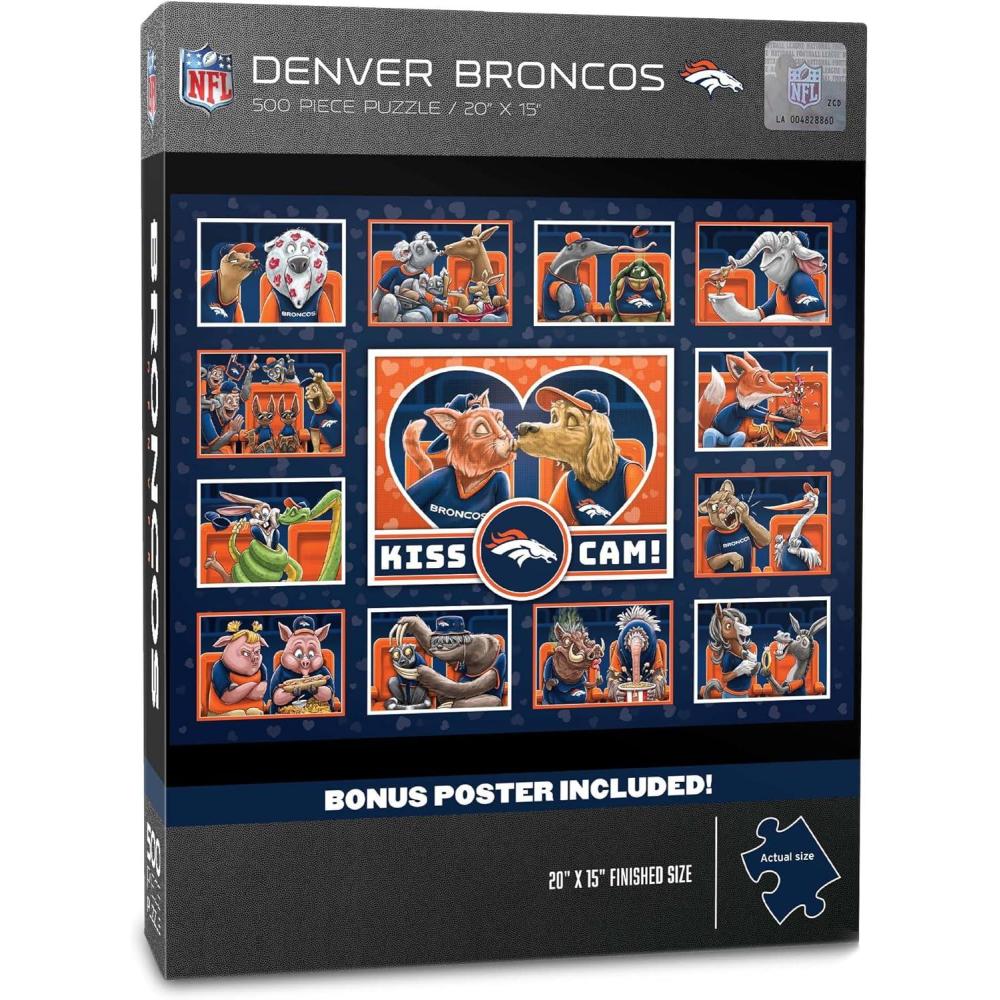 imageYouTheFan NFL Cincinnati Bengals Kiss Cam 500pc PuzzleDenver Broncos