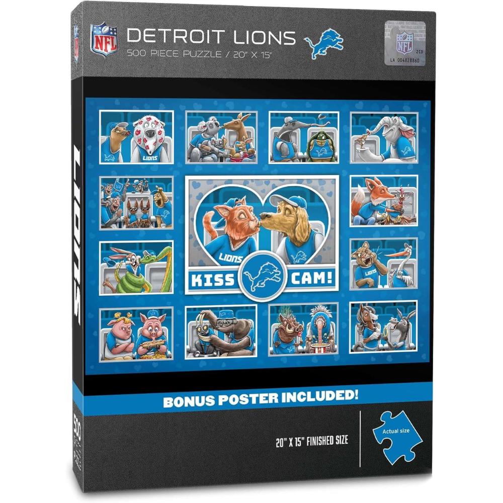 imageYouTheFan NFL Cincinnati Bengals Kiss Cam 500pc PuzzleDetroit Lions
