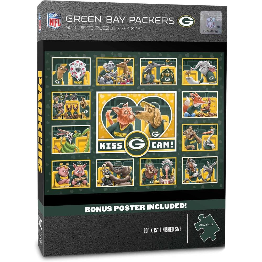 imageYouTheFan NFL Cincinnati Bengals Kiss Cam 500pc PuzzleGreen Bay Packers