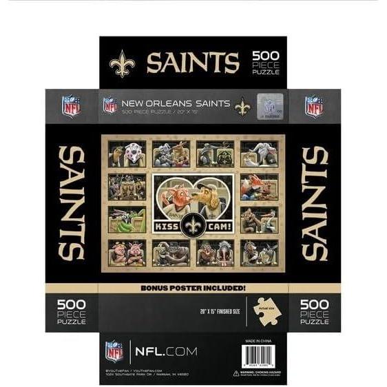 imageYouTheFan NFL Cincinnati Bengals Kiss Cam 500pc PuzzleNew Orleans Saints
