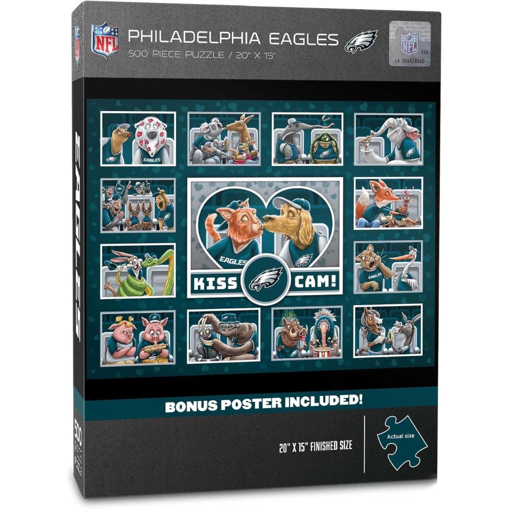 imageYouTheFan NFL Cincinnati Bengals Kiss Cam 500pc PuzzlePhiladelphia Eagles