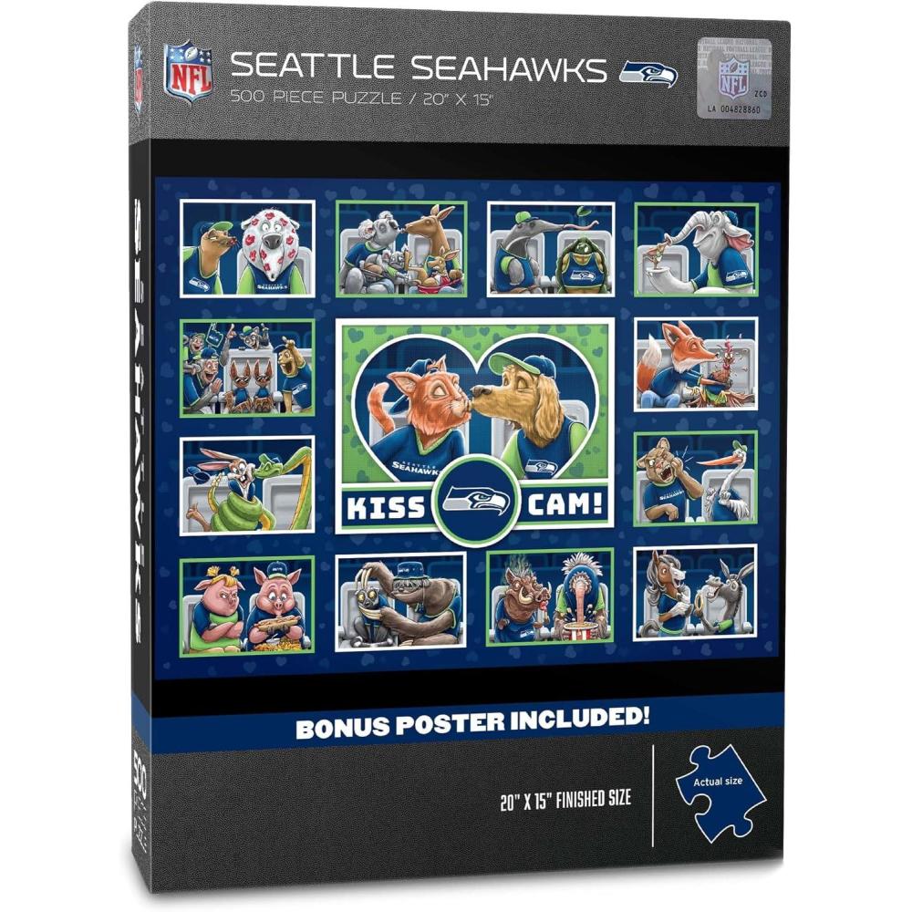 imageYouTheFan NFL Cincinnati Bengals Kiss Cam 500pc PuzzleSeattle Seahawks