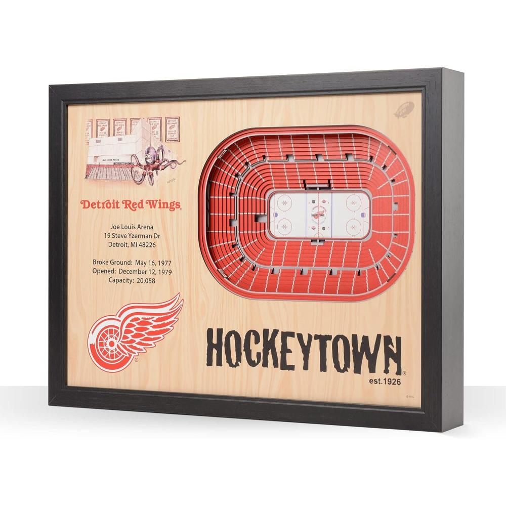 imageYouTheFan NHL 25Layer StadiumView Wall ArtDetroit Red Wings