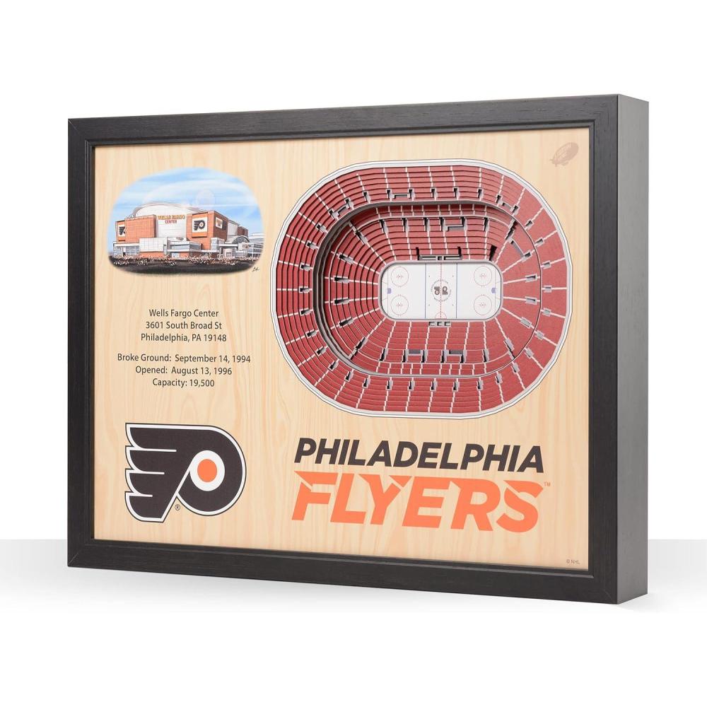 imageYouTheFan NHL 25Layer StadiumView Wall ArtPhiladelphia Flyers