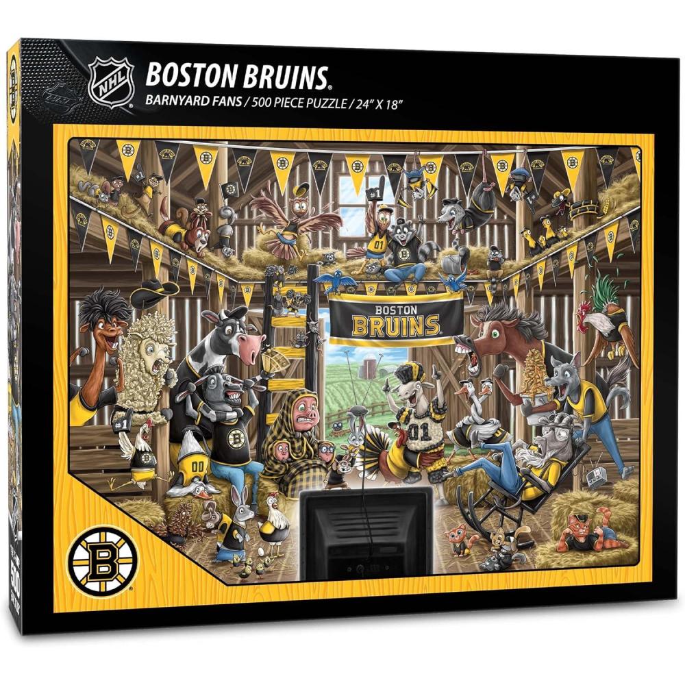 imageYouTheFan NHL Barnyard Fans 500pc PuzzleBoston Bruins