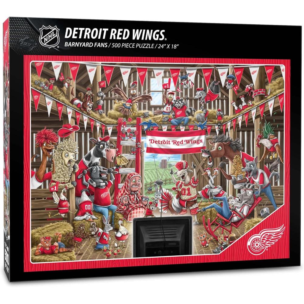 imageYouTheFan NHL Barnyard Fans 500pc PuzzleDetroit Red Wings