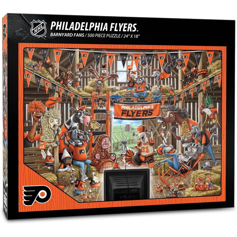 imageYouTheFan NHL Barnyard Fans 500pc PuzzlePhiladelphia Flyers