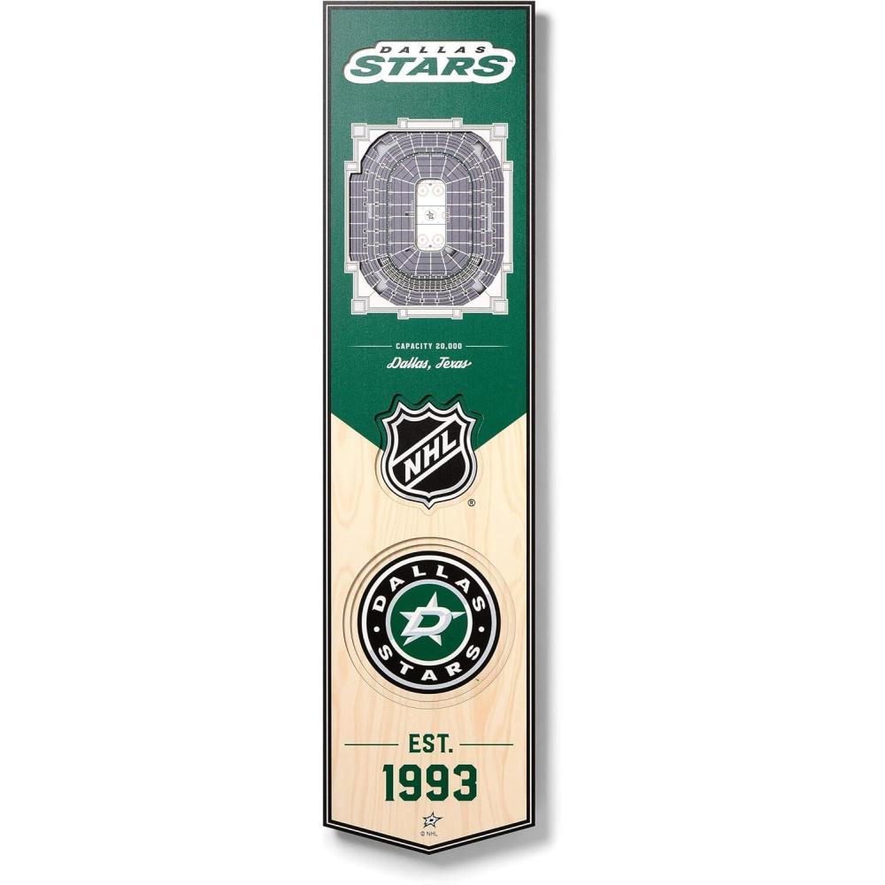 imageYouTheFan NHL Boston Bruins 3D Stadium 8x32 Banner TD GardenDallas Stars