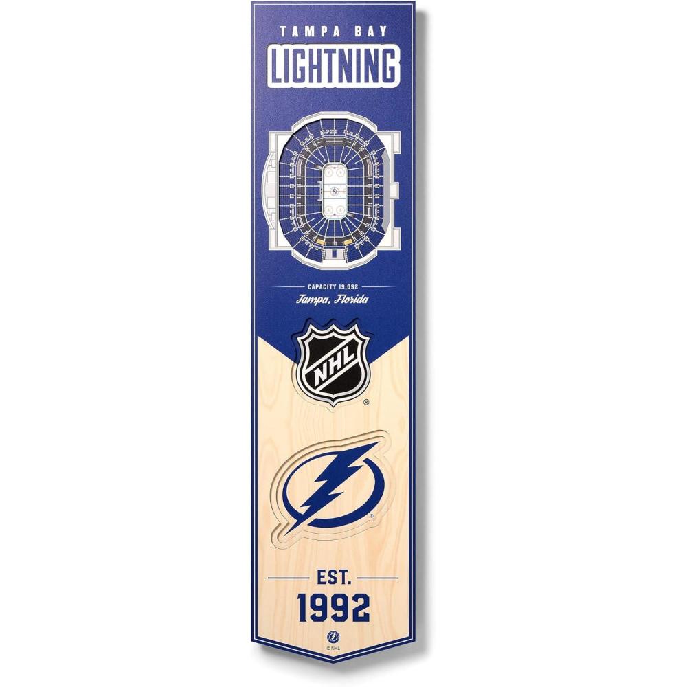 imageYouTheFan NHL Boston Bruins 3D Stadium 8x32 Banner  TD GardenTampa Bay Lightning