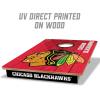 YouTheFan NHL 2’ x 3’ Wood Cornhole Game with Logo Bags(Chicago Blackhawks)