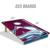 YouTheFan NHL 2’ x 3’ Wood Cornhole Game with Logo Bags(Colorado Avalanche)