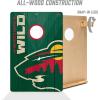 YouTheFan NHL 2’ x 3’ Wood Cornhole Game with Logo Bags(Minnesota Wild)