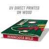 YouTheFan NHL 2’ x 3’ Wood Cornhole Game with Logo Bags(Minnesota Wild)