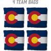 YouTheFan Set of 4 Cornhole Bags – All Weather Regulation 6” x 6” Size – 16oz Weight – Designed in USA(One Size)