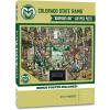 YouTheFan NCAA Illinois Fighting Illini Barnyard Fans 500pc Puzzle 15″ x 20″(Colorado State Rams)