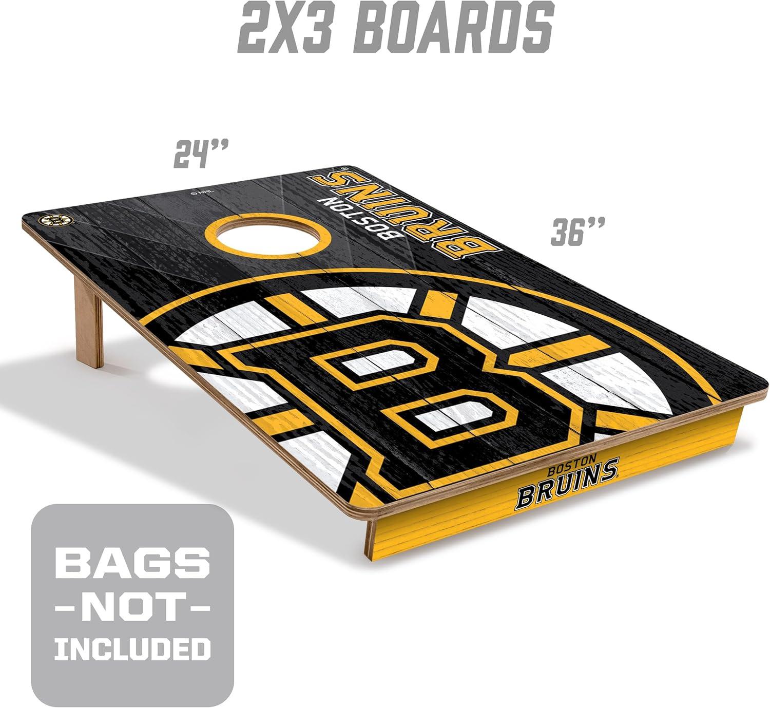 imageYouTheFan NHL 2 x 3 Wood Cornhole GameBoston Bruins