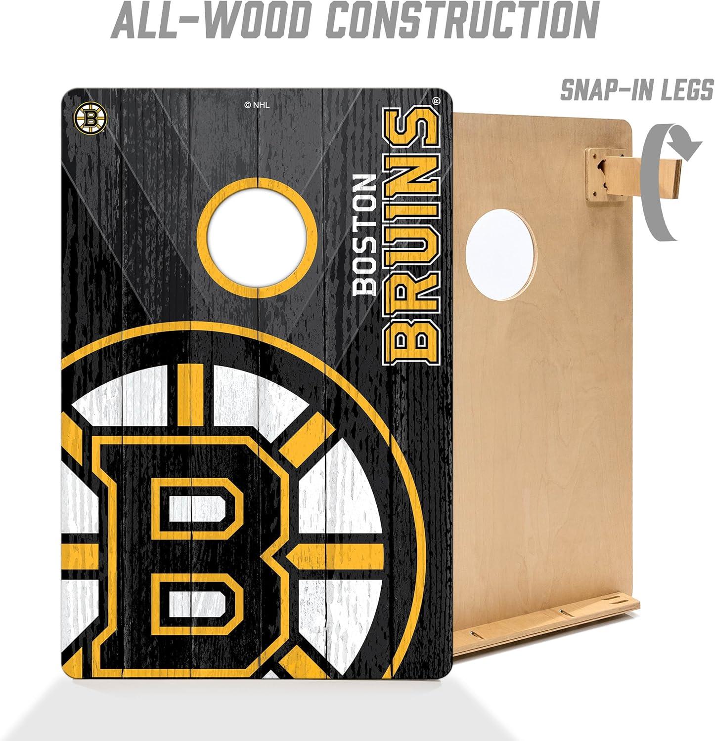 imageYouTheFan NHL 2 x 3 Wood Cornhole GameBoston Bruins