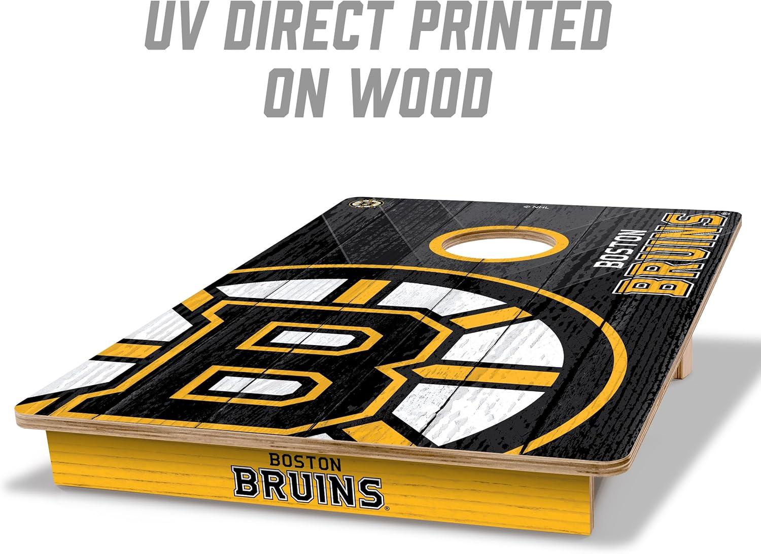 imageYouTheFan NHL 2 x 3 Wood Cornhole GameBoston Bruins