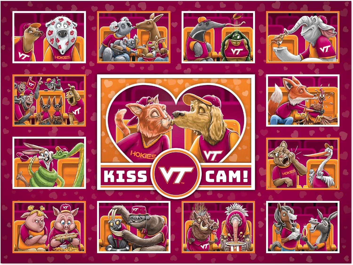imageYouTheFan NCAA Virginia Tech Hokies Kiss Cam 500pc Puzzle