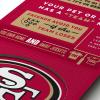 YouTheFan Officially-licensed NFL 6×19 Top 10 Signs Banner – humorous descriptions – fun sports fan phrases, original design, indoor team wall decor fan gift(San Francisco 49ers)