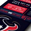 YouTheFan Officially-licensed NFL 6×19 Top 10 Signs Banner – humorous descriptions – fun sports fan phrases, original design, indoor team wall decor fan gift(Houston Texans)