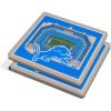 YouTheFan NFL Detroit Lions 3D StadiumView Coaster – Ford Field (Pack of 12)