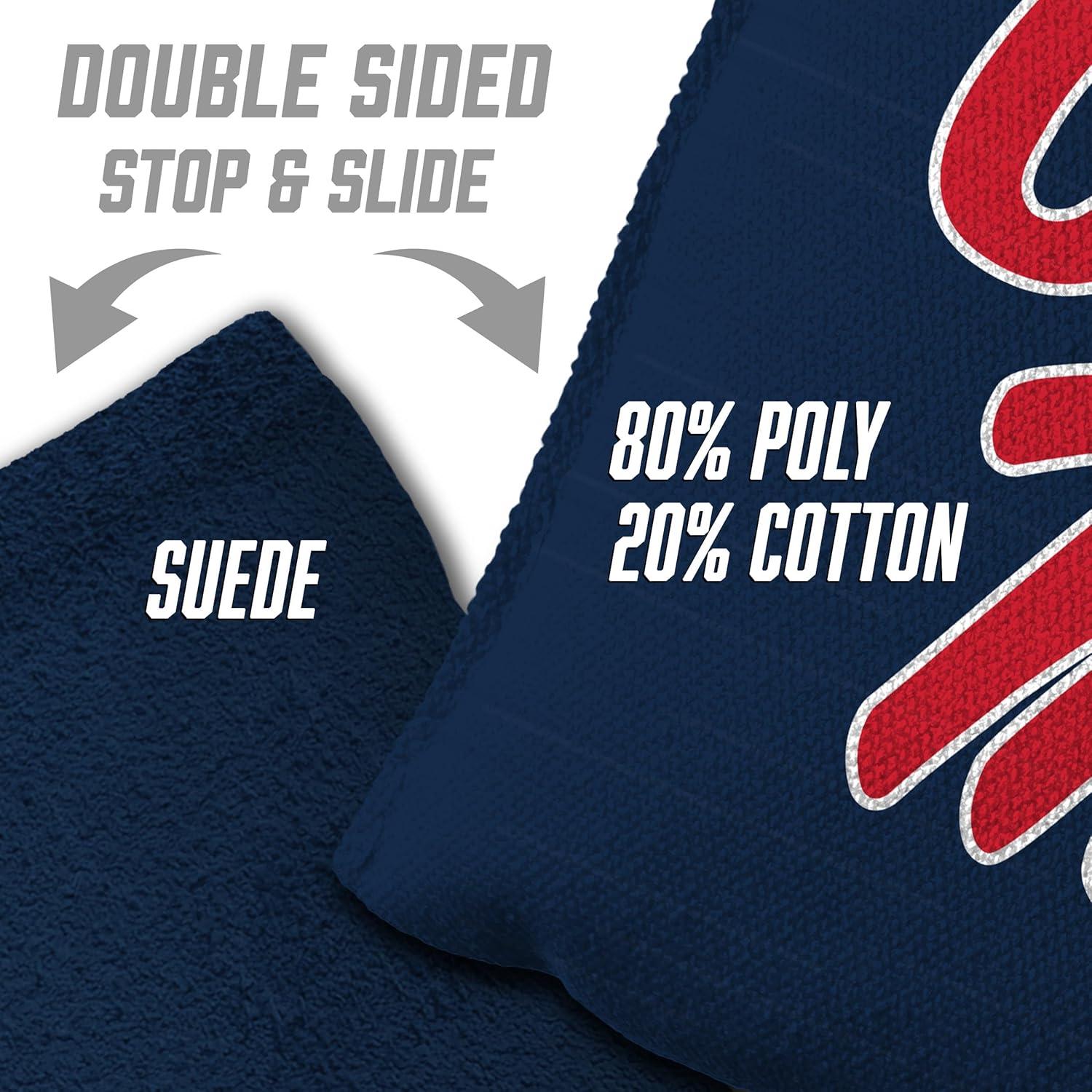 imageYouTheFan OfficiallyLicensed NCAA Set of 8 Cornhole Bags All Weather Dual Sided Slide ampamp Stop Regulation Size with Carry caseMississippi Rebels