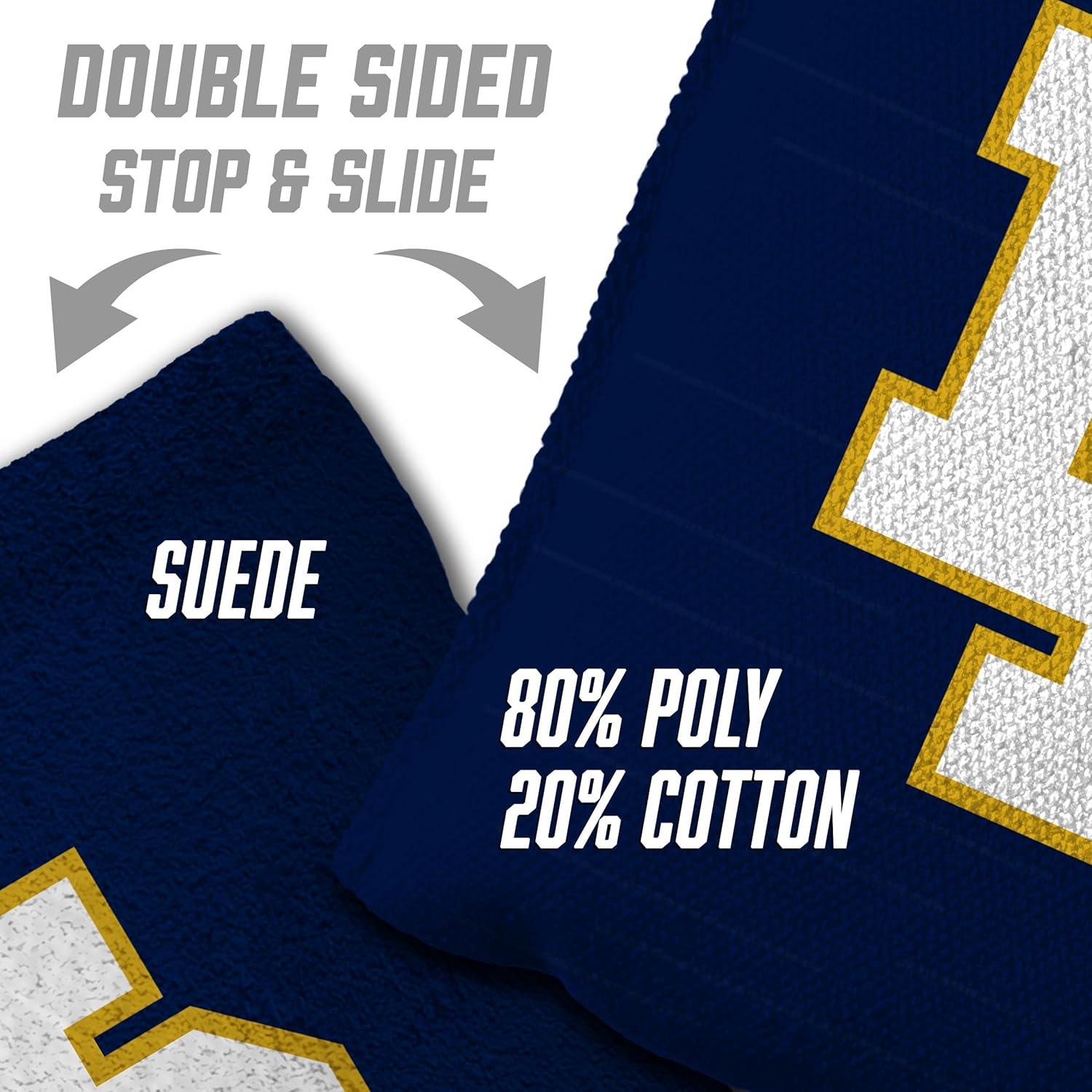 imageYouTheFan OfficiallyLicensed NCAA Set of 8 Cornhole Bags All Weather Dual Sided Slide ampamp Stop Regulation Size with Carry caseNotre Dame Fighting Irish