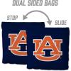 YouTheFan Officially-Licensed NCAA Set of 8 Cornhole Bags – All Weather Dual Sided Slide & Stop – Regulation Size with Carry case(Auburn Tigers)